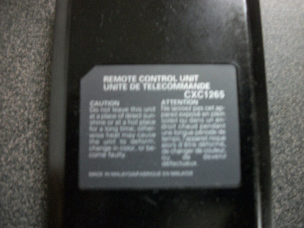 PIONEER CD RADIO REMOTE CONTROLLER CXC1265