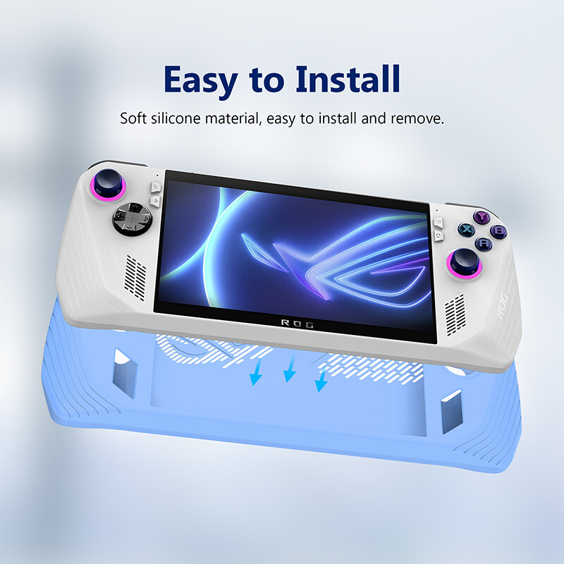 For ASUS ROG Ally Game Console Silicone Protective Case Shell w/ Button Caps