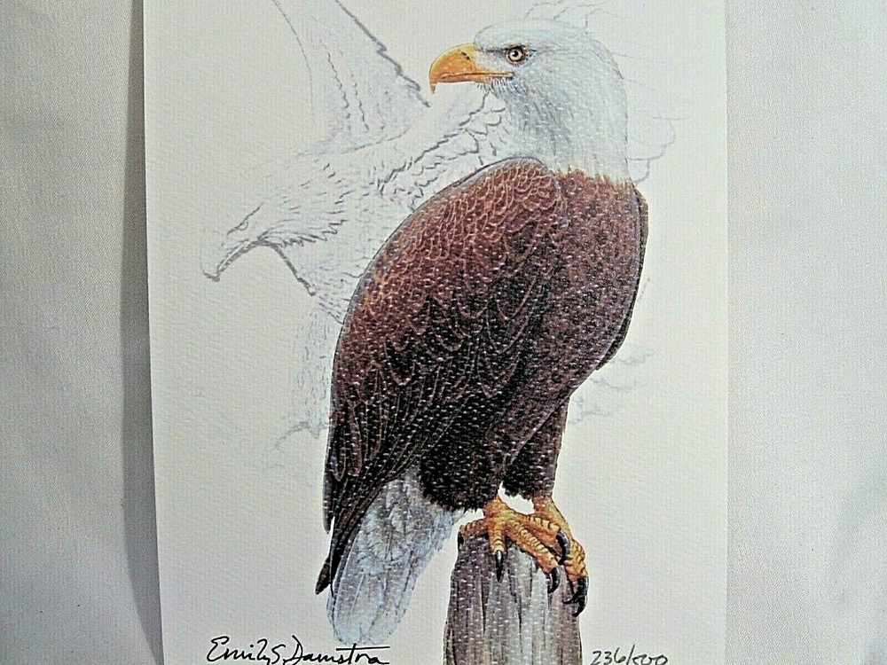 Emily Damstra SIGNED 2021 Lithography PROOF SILVER EAGLE TYPE 2 T-2. #236/500.
