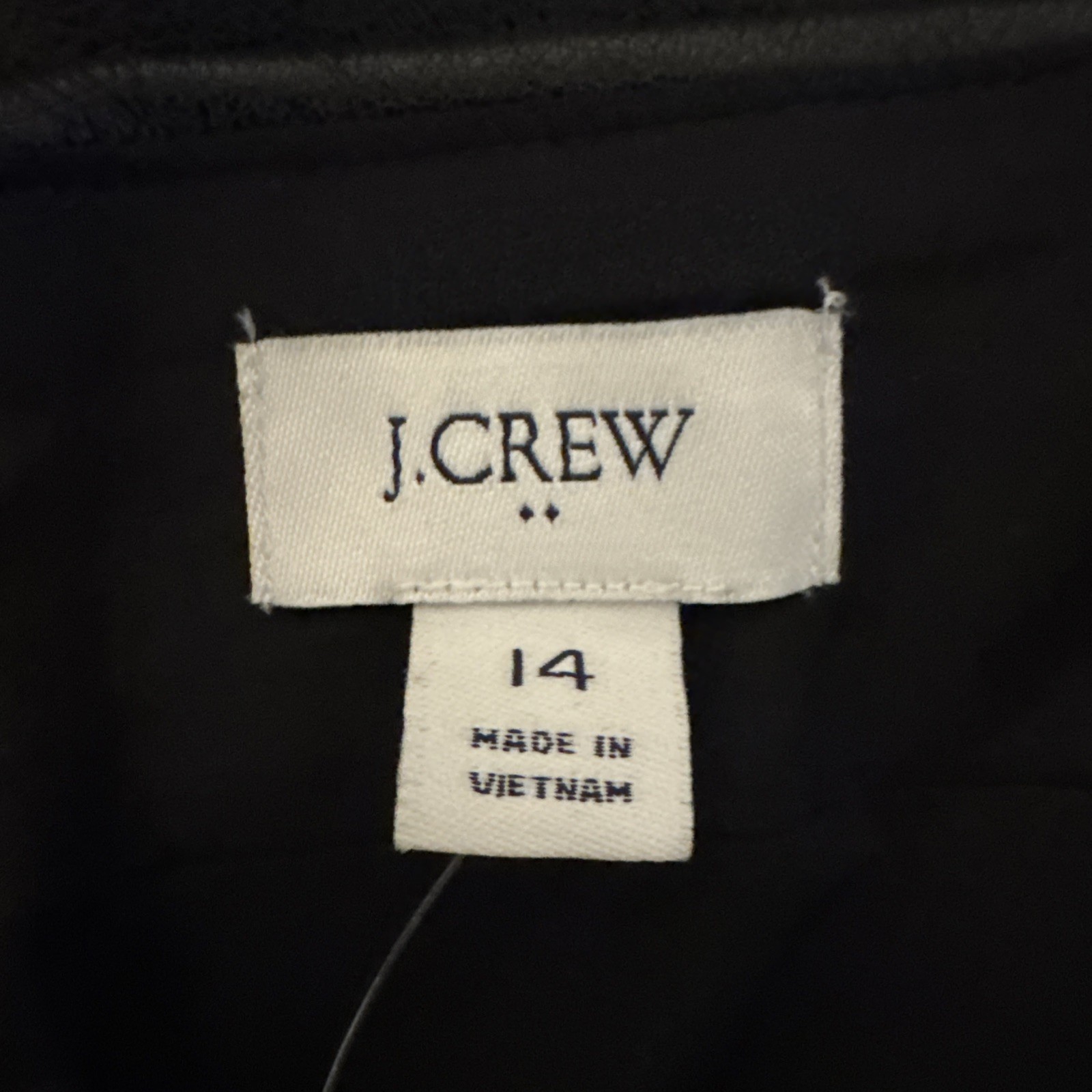 NWT J Crew sz 14 Fitted Faux-Leather Pencil Skirt Black BU866