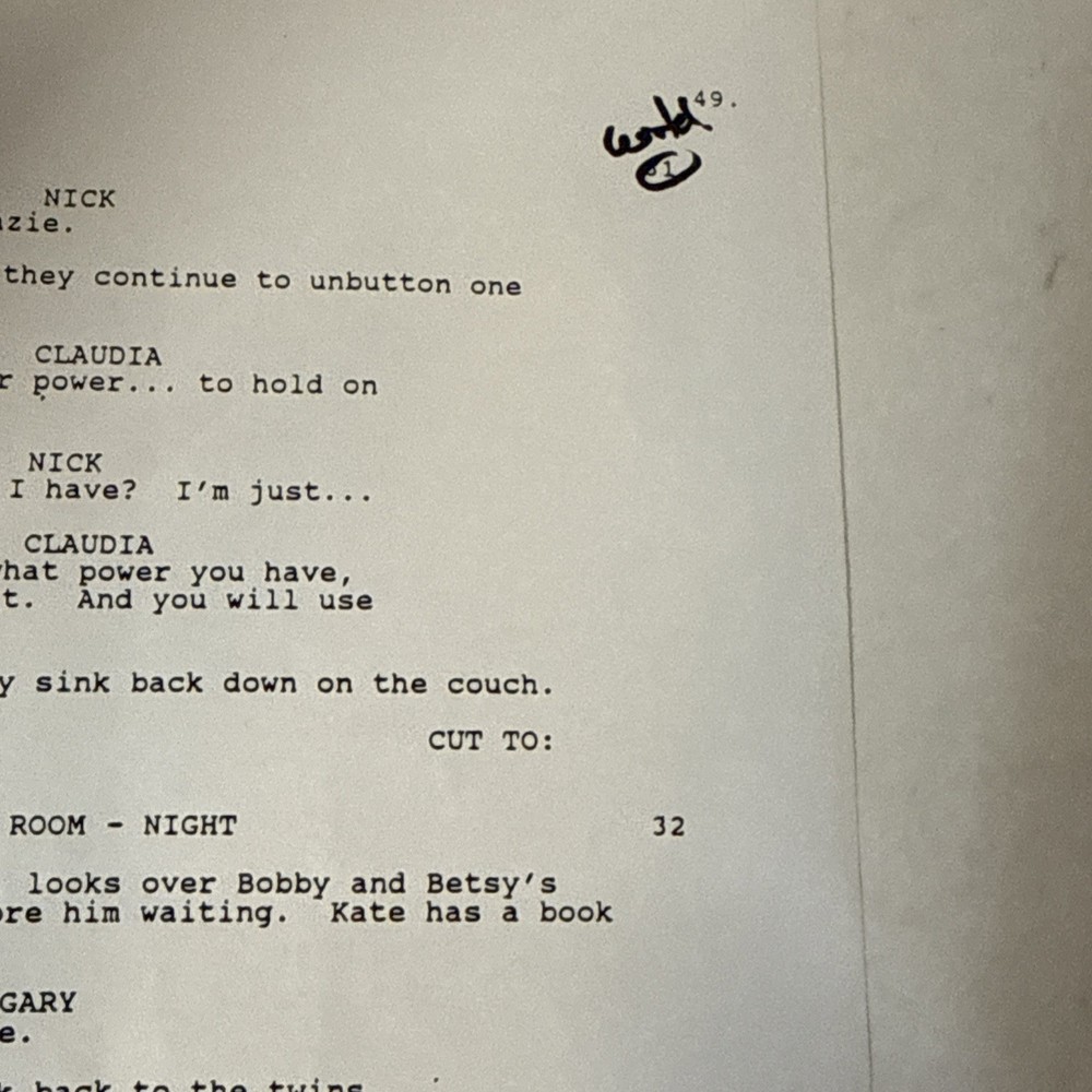 Knots Landing Mini Call Sheet & Partial Script 1992 Final Season - Used On Set