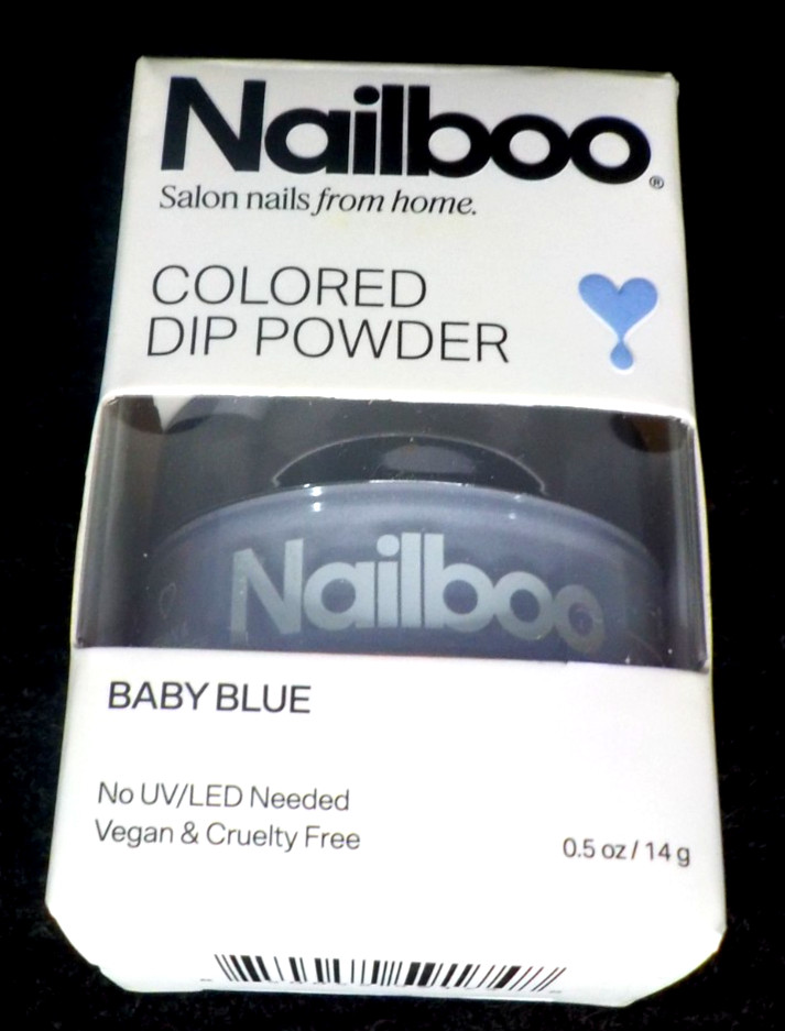 NAILBOO Colored DIP POWDER BABY BLUE Salon Nails From Home 0.5 oz (NIB)