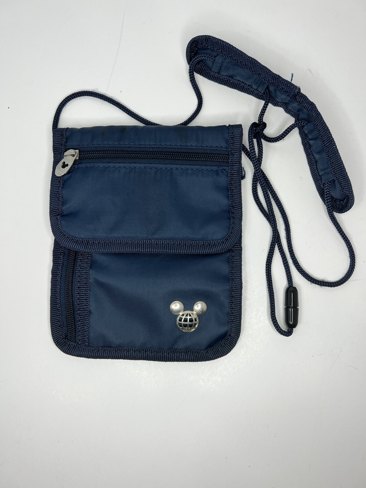 Disney TAG Travel Accessories Gear Navy Blue Neck Wallet ID Holder Bag Pouch