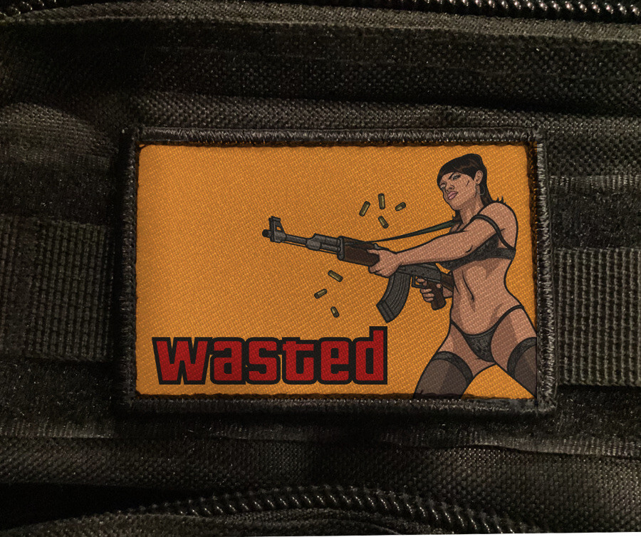Wasted Lana AK47 Patch Danger Zone Airsoft Morale Hook [sub]