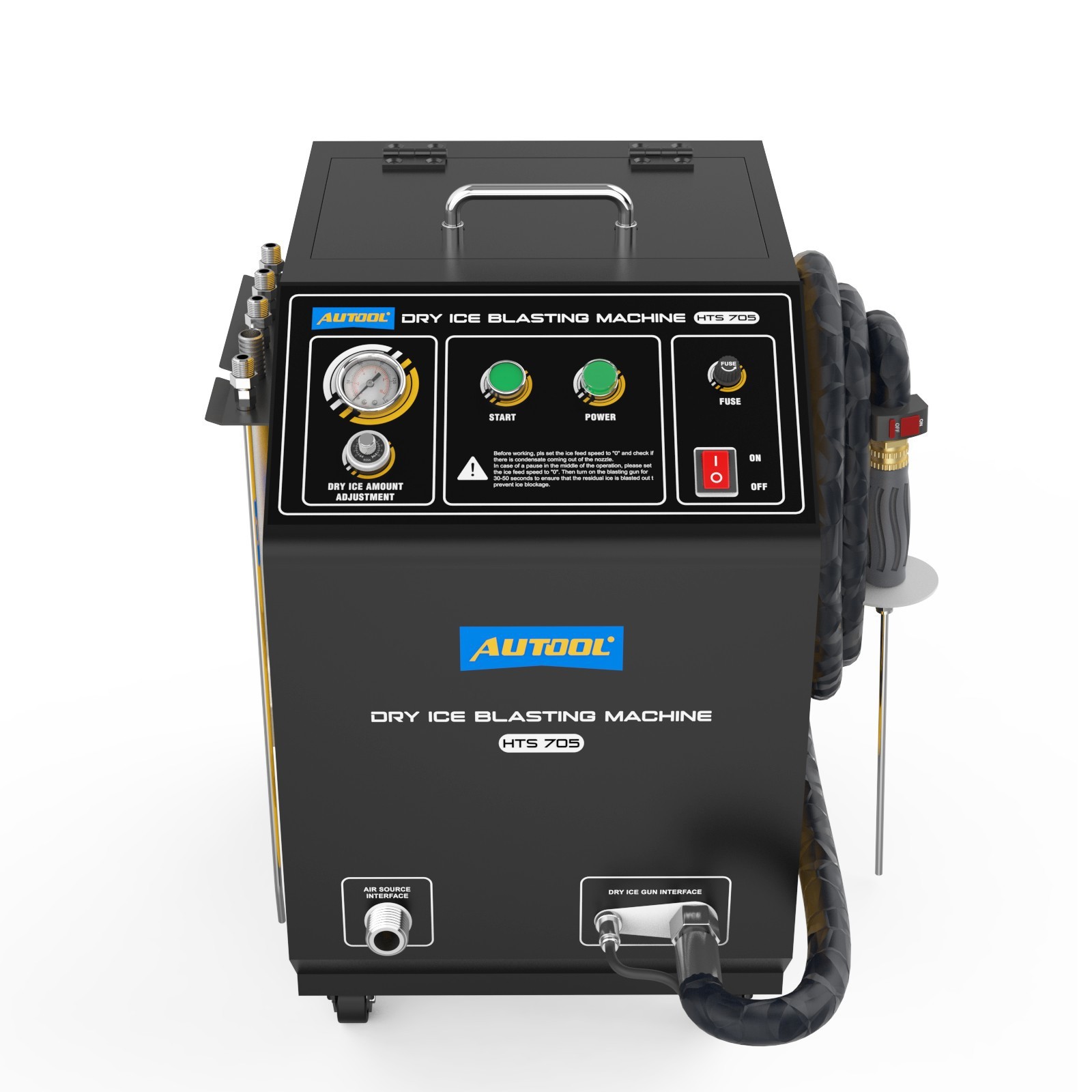 Dry Ice Blaster Cleaner Car Ship Intake Valve Dry Ice Blasting Cleaning Machine