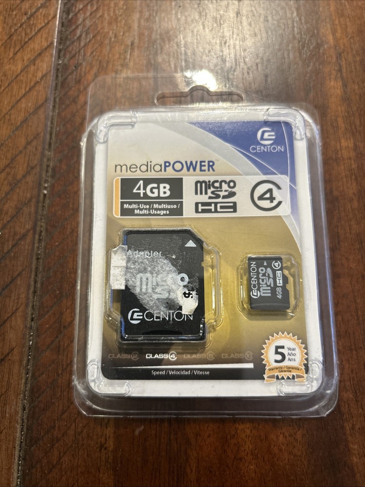 Centon 4GB SD Flash Memory Cards Class 4