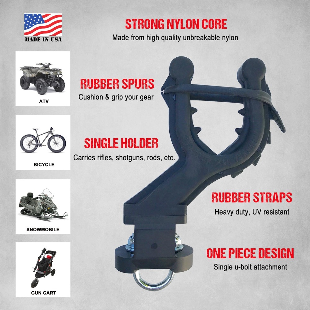 Graspur Single ATV Gun & Bow Rack - Model ATV1 Pair, --