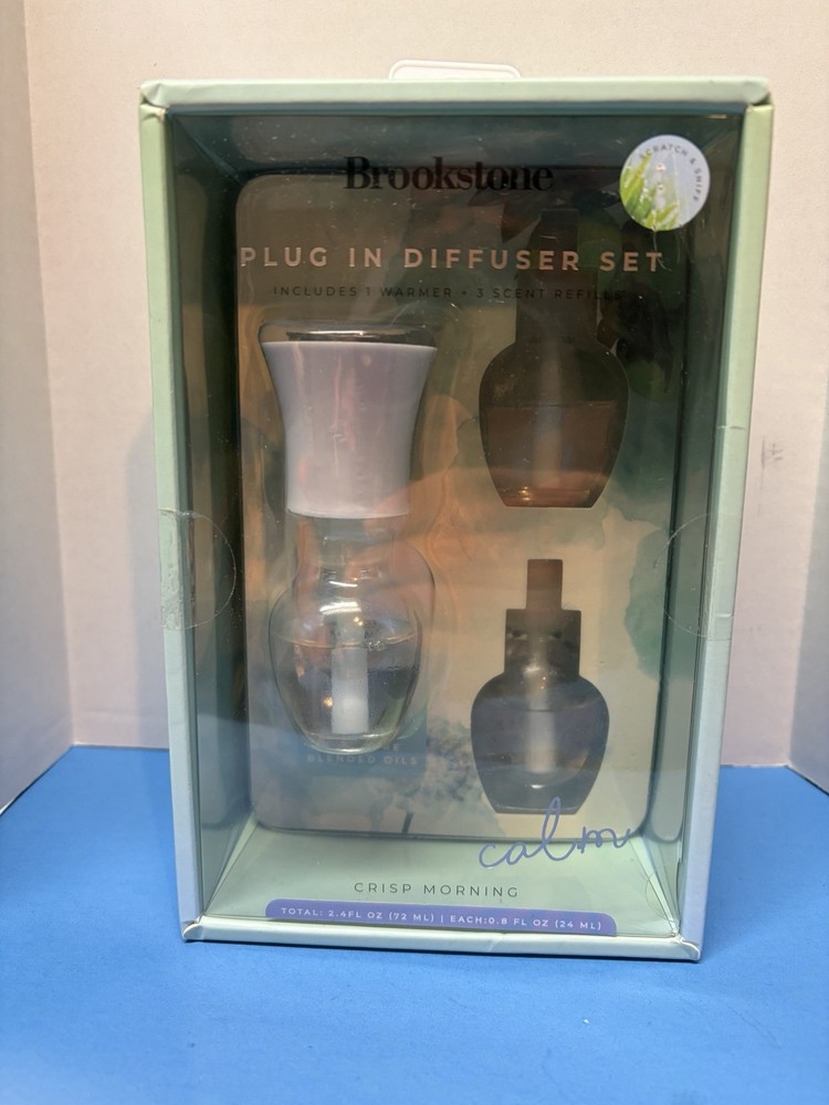 Brookstone Plug-In Diffuser Set - Crisp Morning Calm