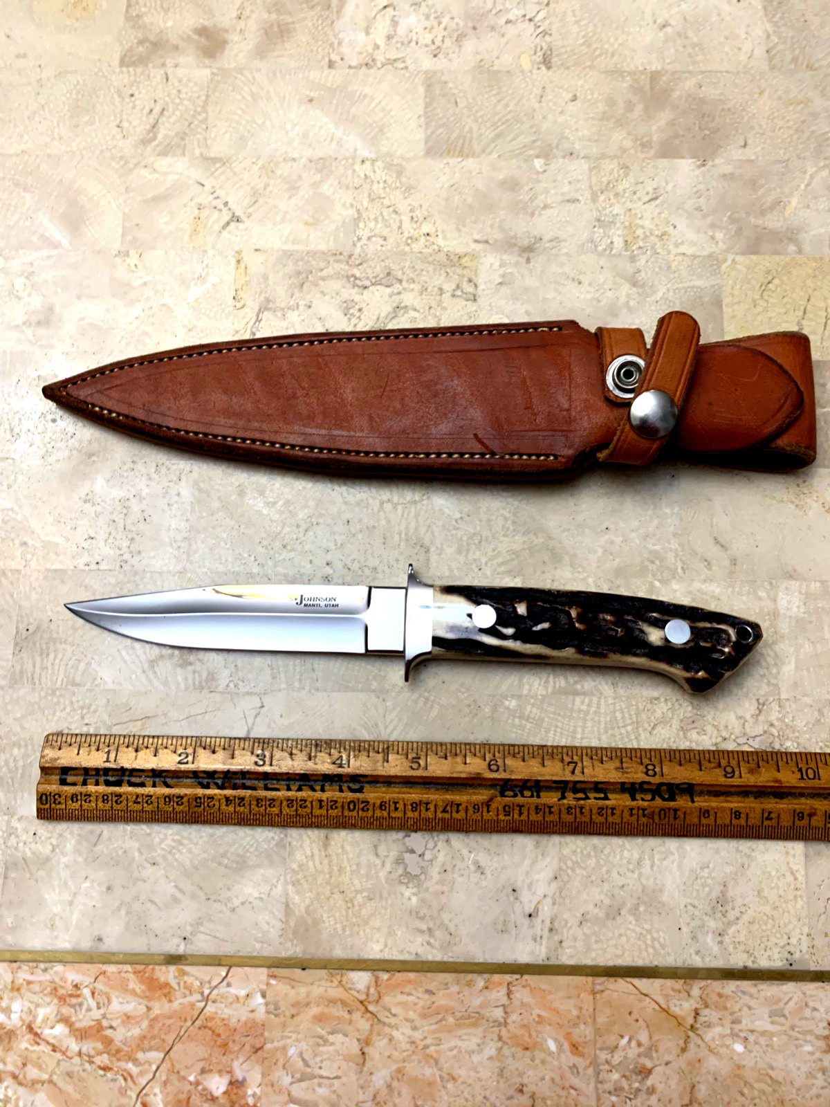 S.R Johnson- Loveless Style Beautiful Stag Handle Never Used