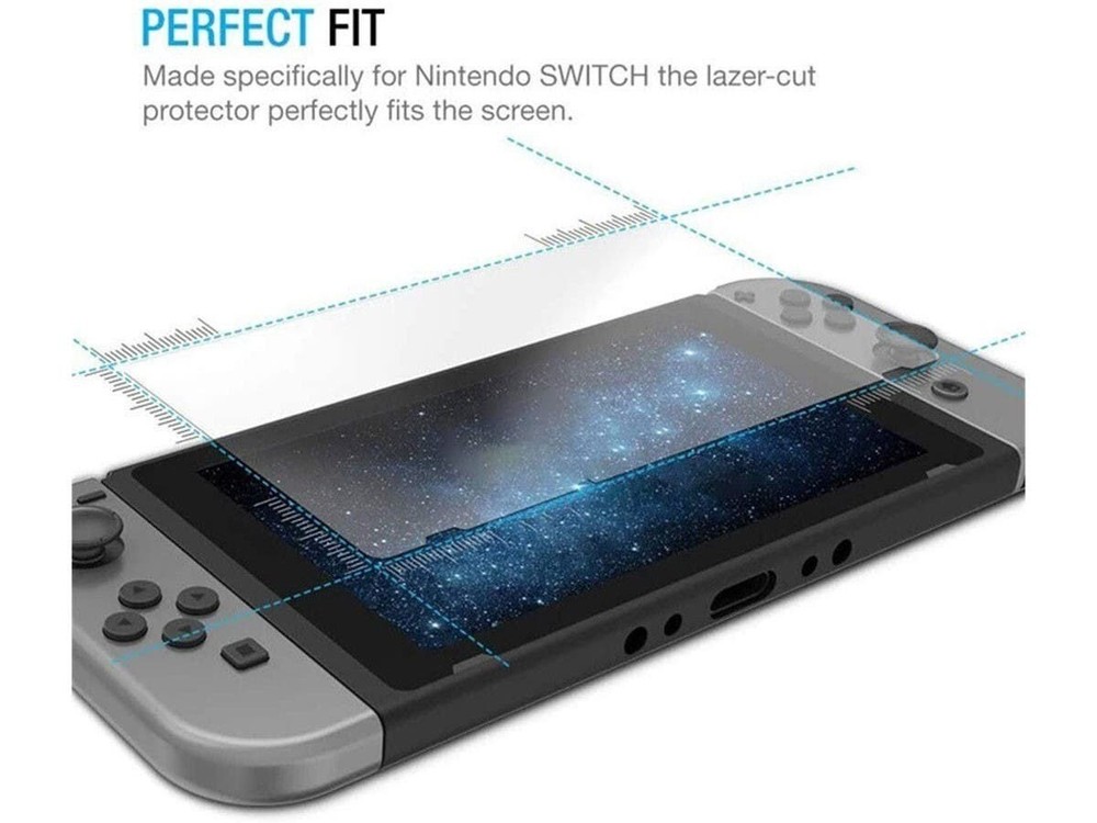 2 PACK - NINTENDO SWITCH SCREEN PROTECTOR - TEMPERED GLASS - SUPER STRONG !!!!!!