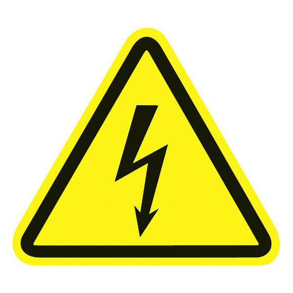 HellermannTyton 597-61200 Hazard Warning Sign: High Voltage 100Pieces