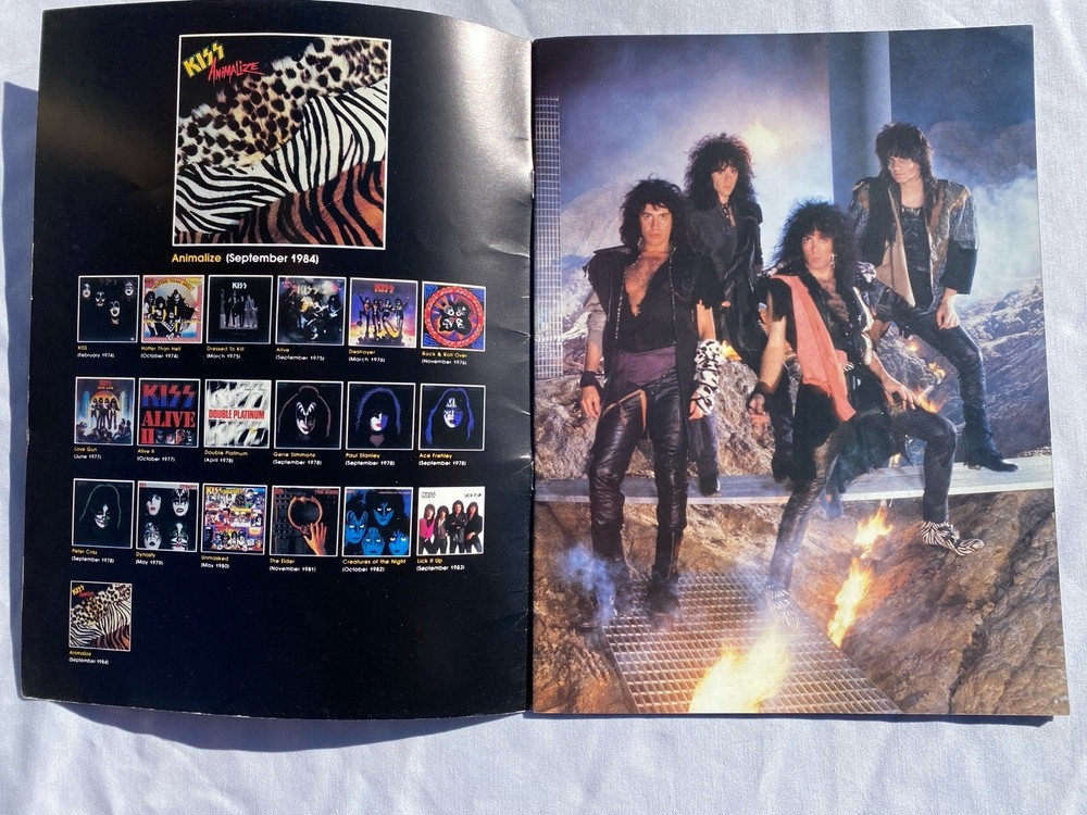 KISS World Tour 1984-85 Concert Program Animalize Mark St. John