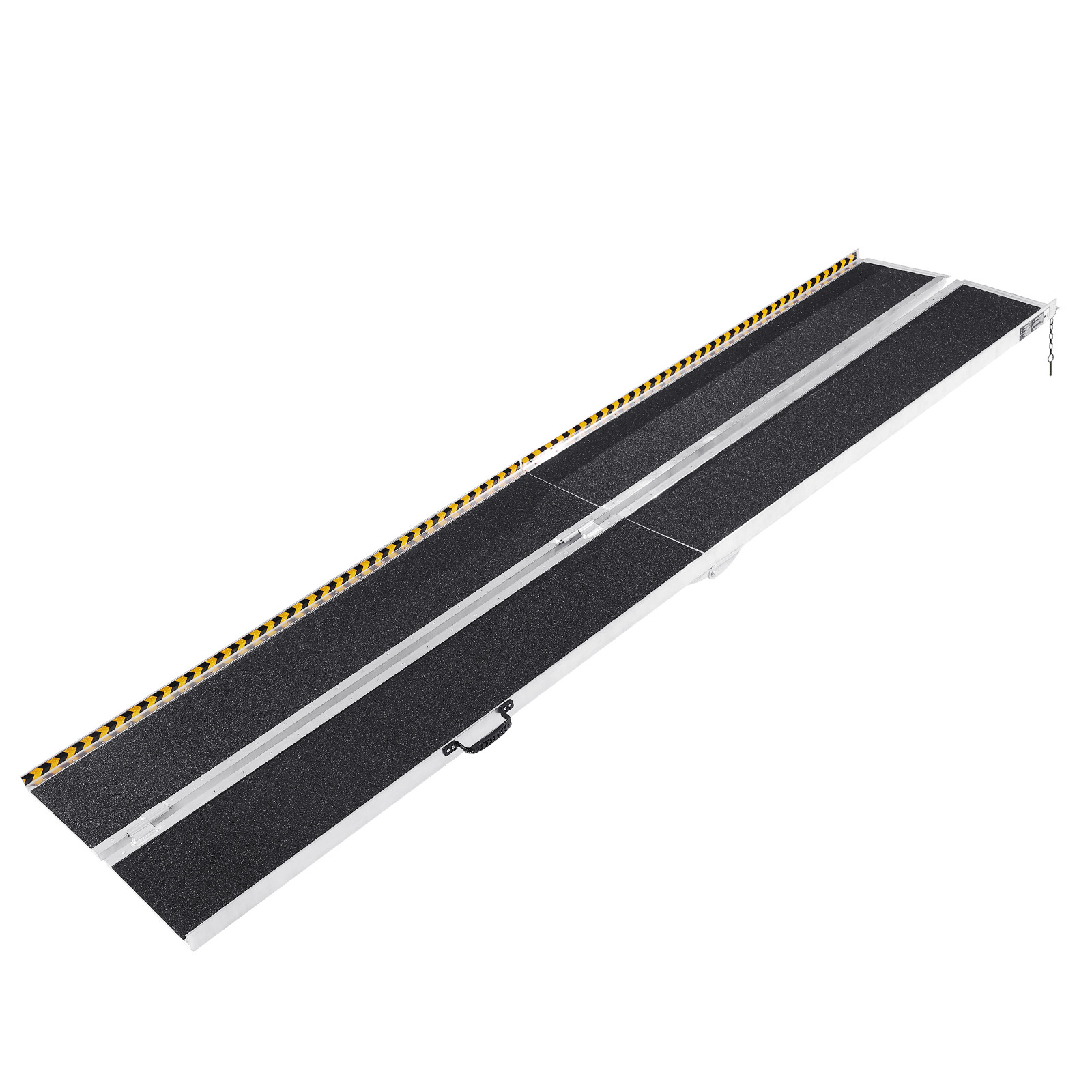 VEVOR Folding Wheelchair Ramp Portable Aluminum Threshold Ramp 10 ft 800 lbs