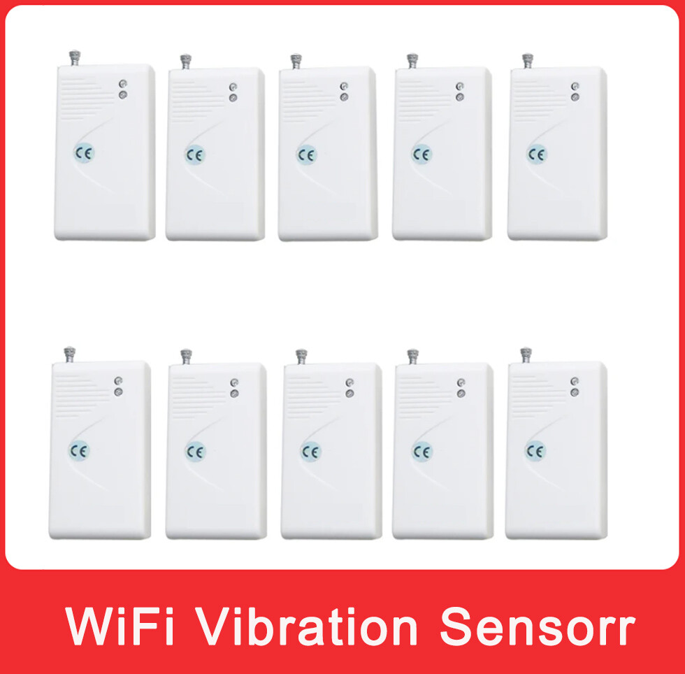 10pcs Wireless Vibration Sensor Shock Detector 433mhz for Alarm System