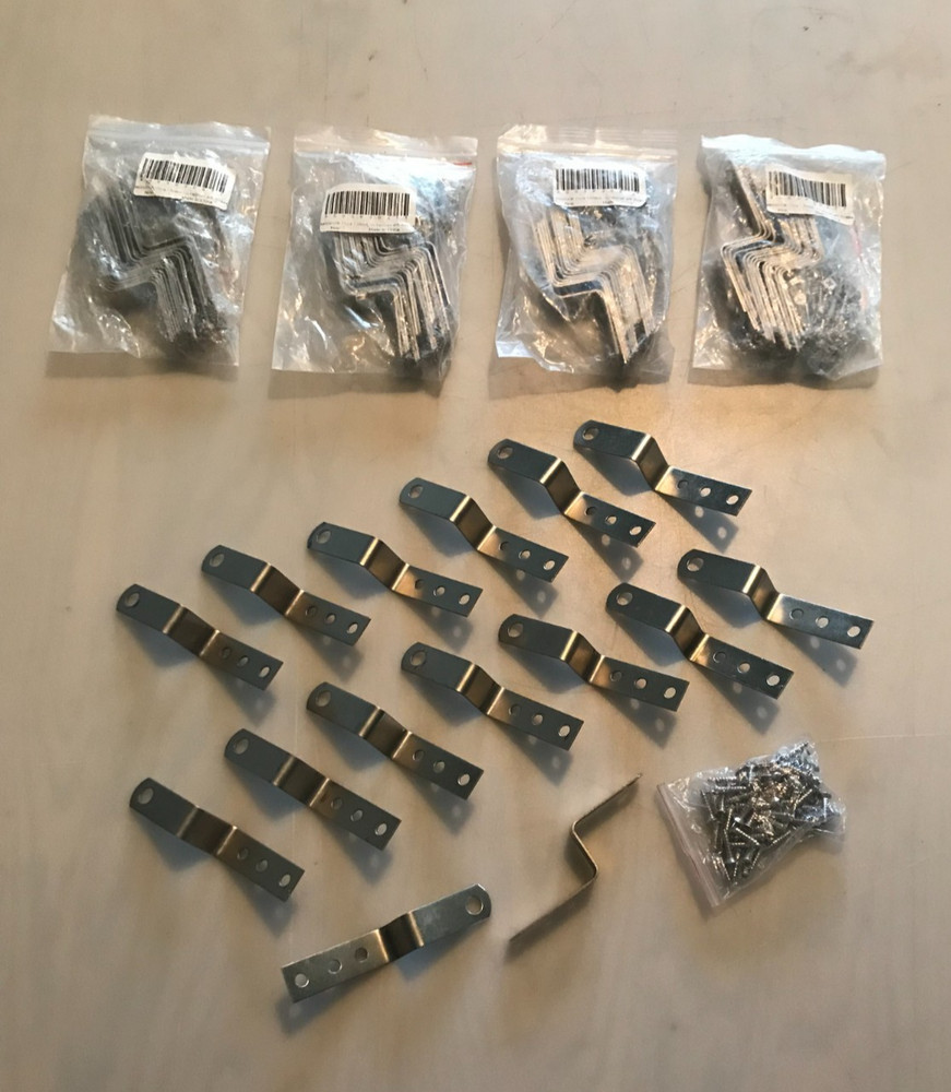 560 Pcs- Right Angle Z Shaped Corner Brackets w/ Screws