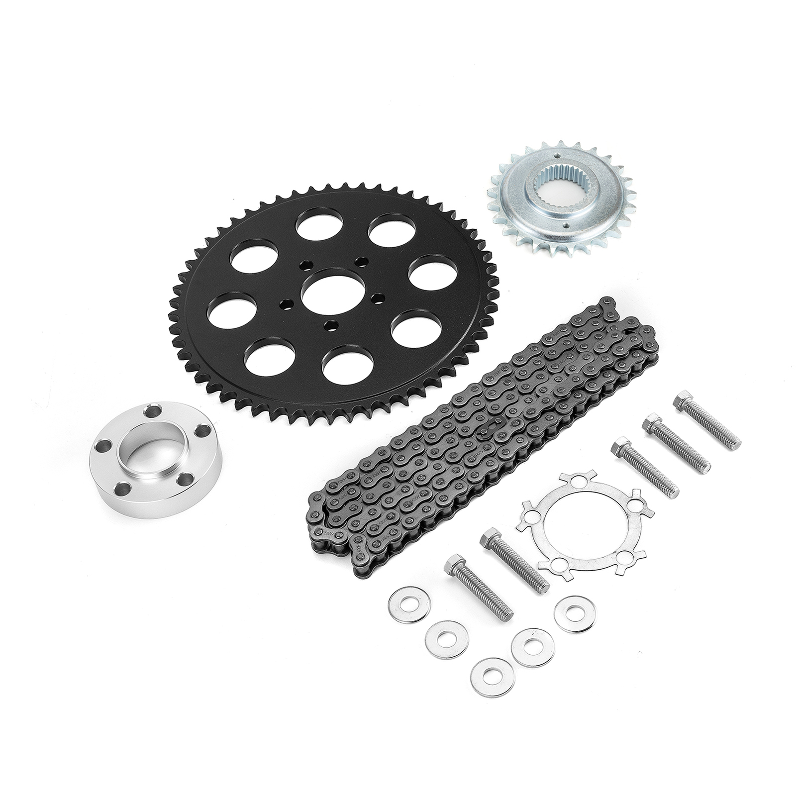 Drive Chain & Sprockets Kit for Harley-Davidson Dyna 2006-2017 Chain Conversion