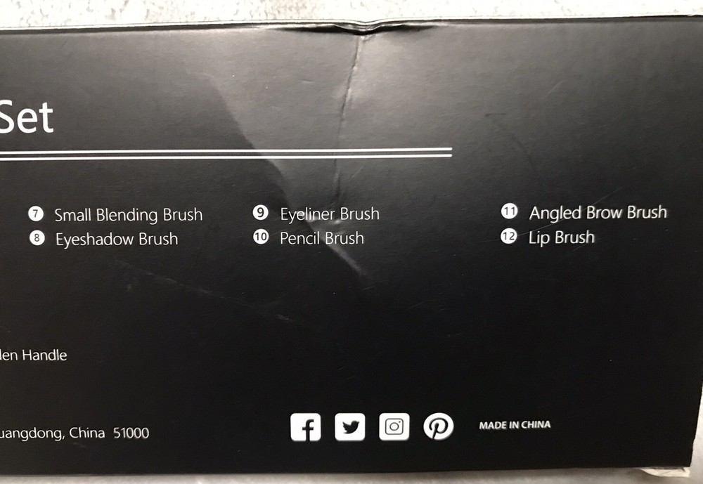 NEW Vasson 12pc Pro Eye Makeup Brush Set