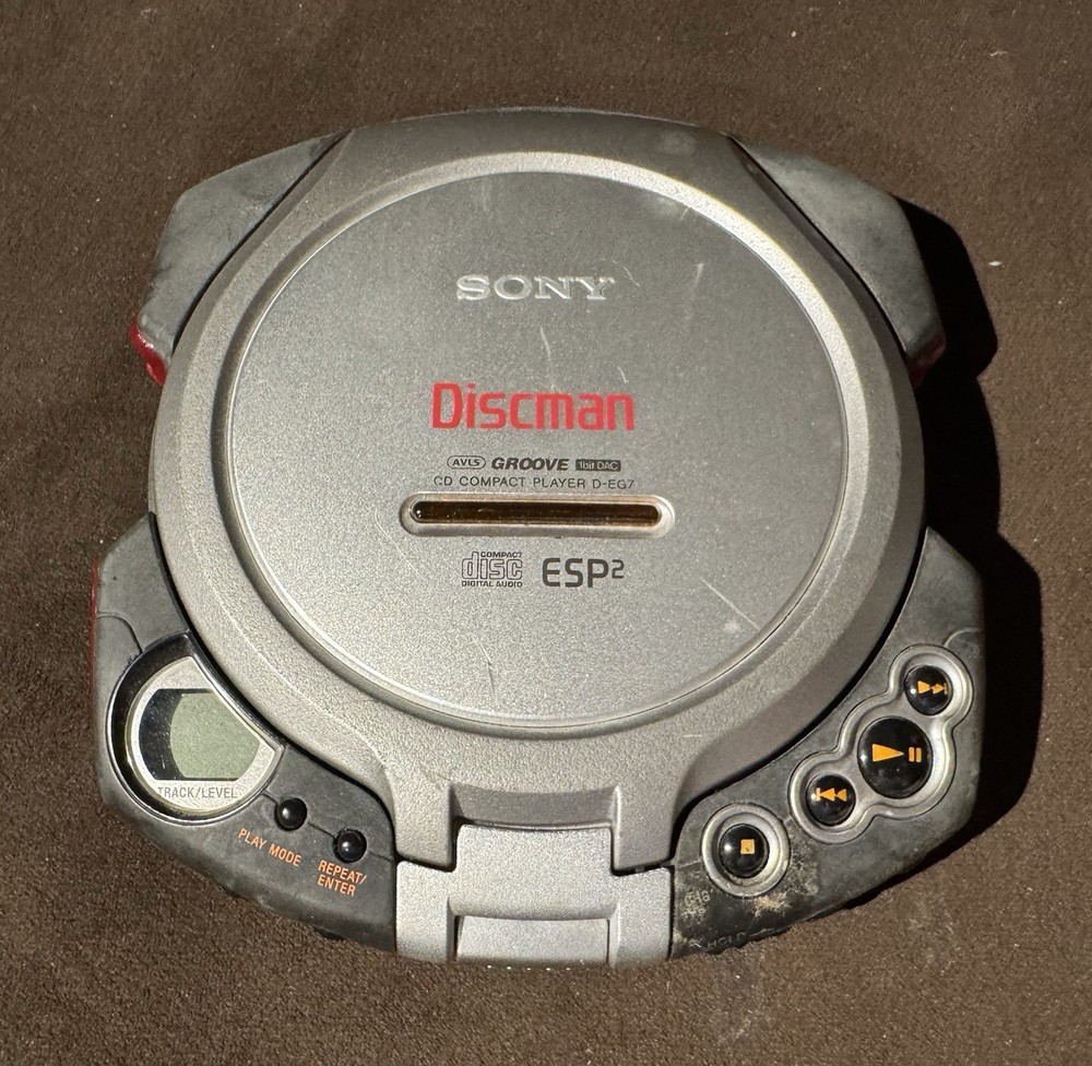 Sony Discman D-EG7 Portable CD Player ESP2 Compact Disc Tested Working