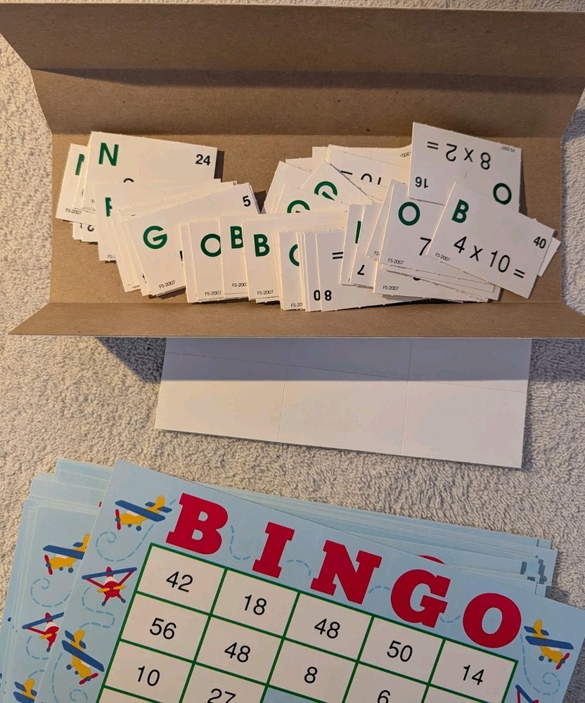 BINGO Multiplication Facts Learning Game ~ A Fun Way to Learn Basic Math Skills