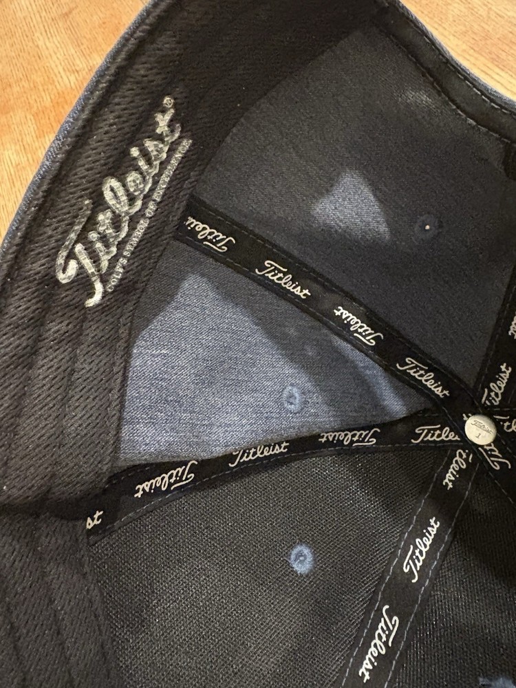 Titleist Hat Men’s Denim Blue Small Logo Adjustable Strapback Cap
