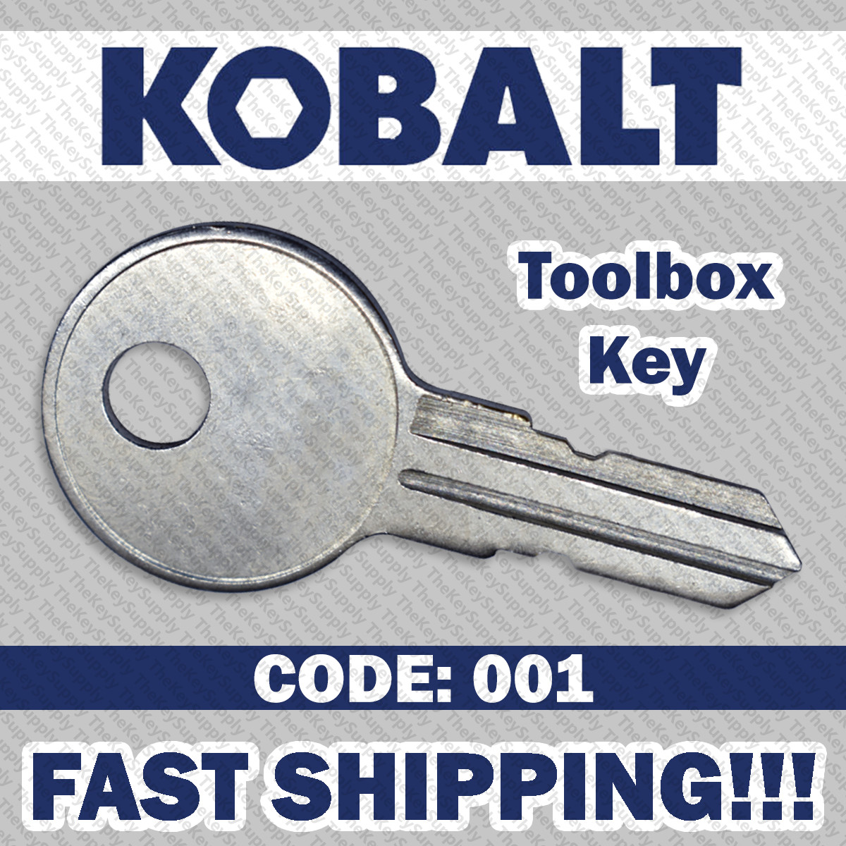 Kobalt Toolbox Replacement Key Cut to Code 001