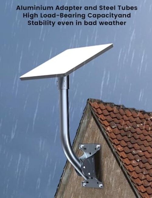 Precision Starlink Gen3 Antenna Mount – Multi-Angle Adjustable, Robust White