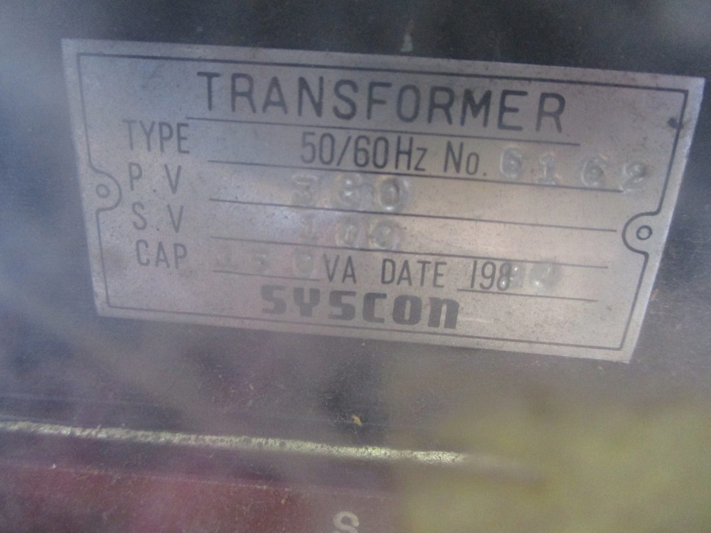 SYSCON 6162 TRANSFORMER UNMP