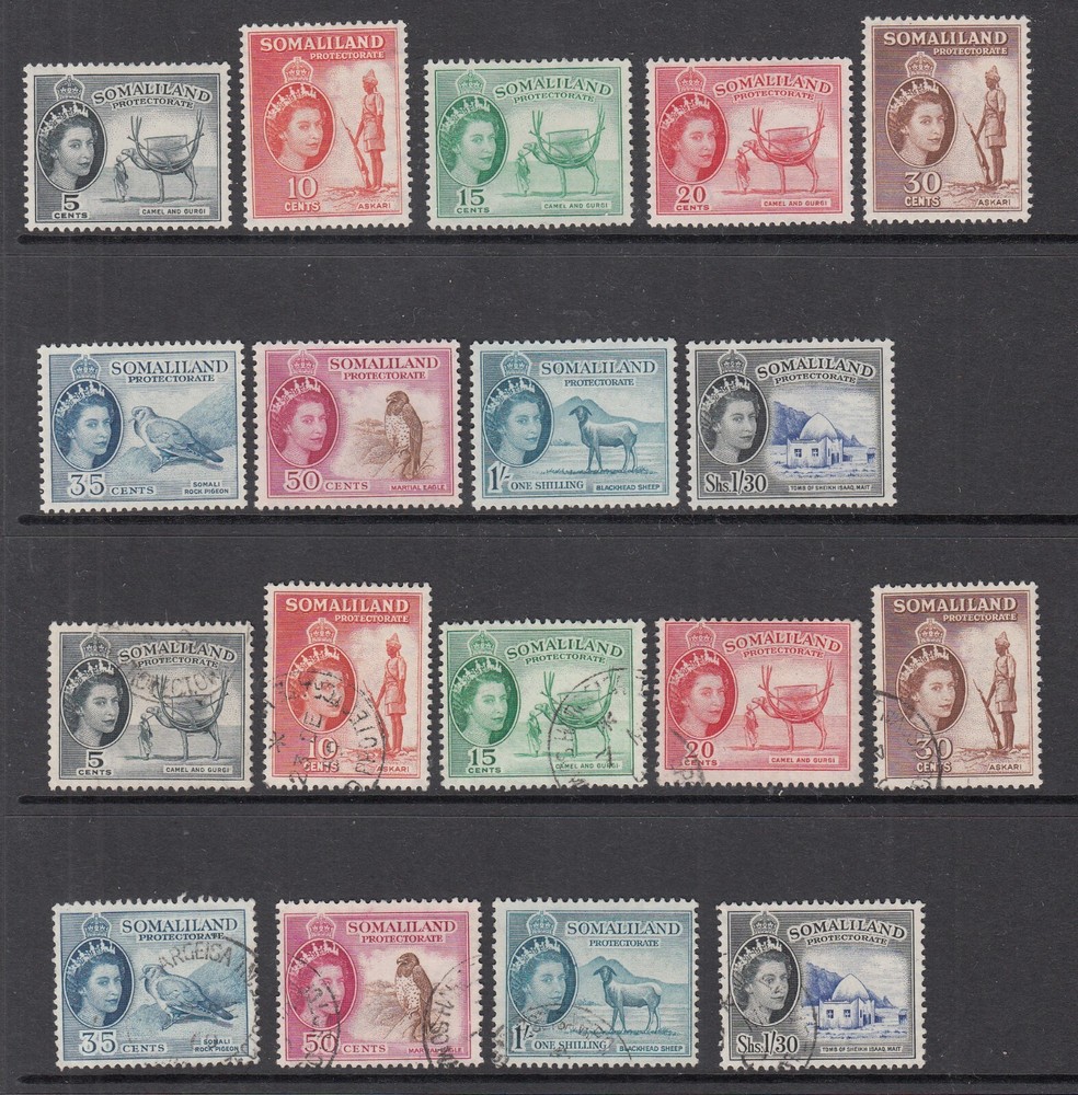 Somaliland: QE2 mint and used stamps
