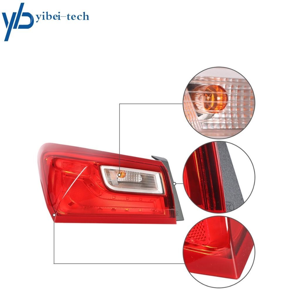Driver Side Tail Light Lamp Replacement Outer For Chevrolet Malibu 2016-2021
