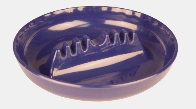 Fox Run ASHTRAY Black Melamine Plastic Dishwasher Safe Classic Durable Table Bar