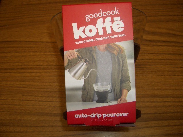 GoodCook Koffe Auto-Drip Pourover Coffee Maker +10 Count #2 Filter Starter Pack
