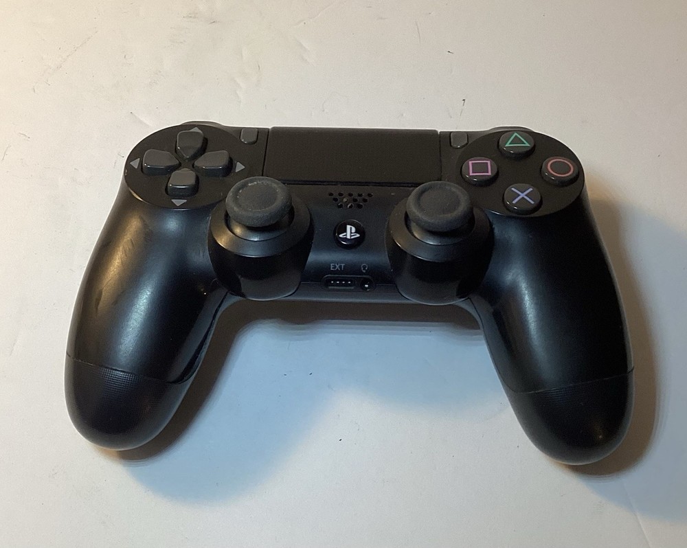 PLAYSTATION 4 DUALSHOCK 4 WIRELESS CONTROLLER –  JET BLACK TESTED EX COND L@@K!!