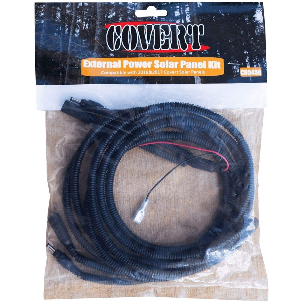Covert Scouting Cameras 5458 External Power Solar Panel Kit & Cable Extender ...