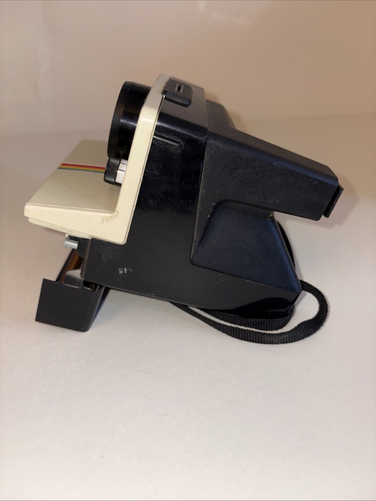 VTG Polaroid One Step Land Camera Rainbow Stripe UNTESTED PREOWNED