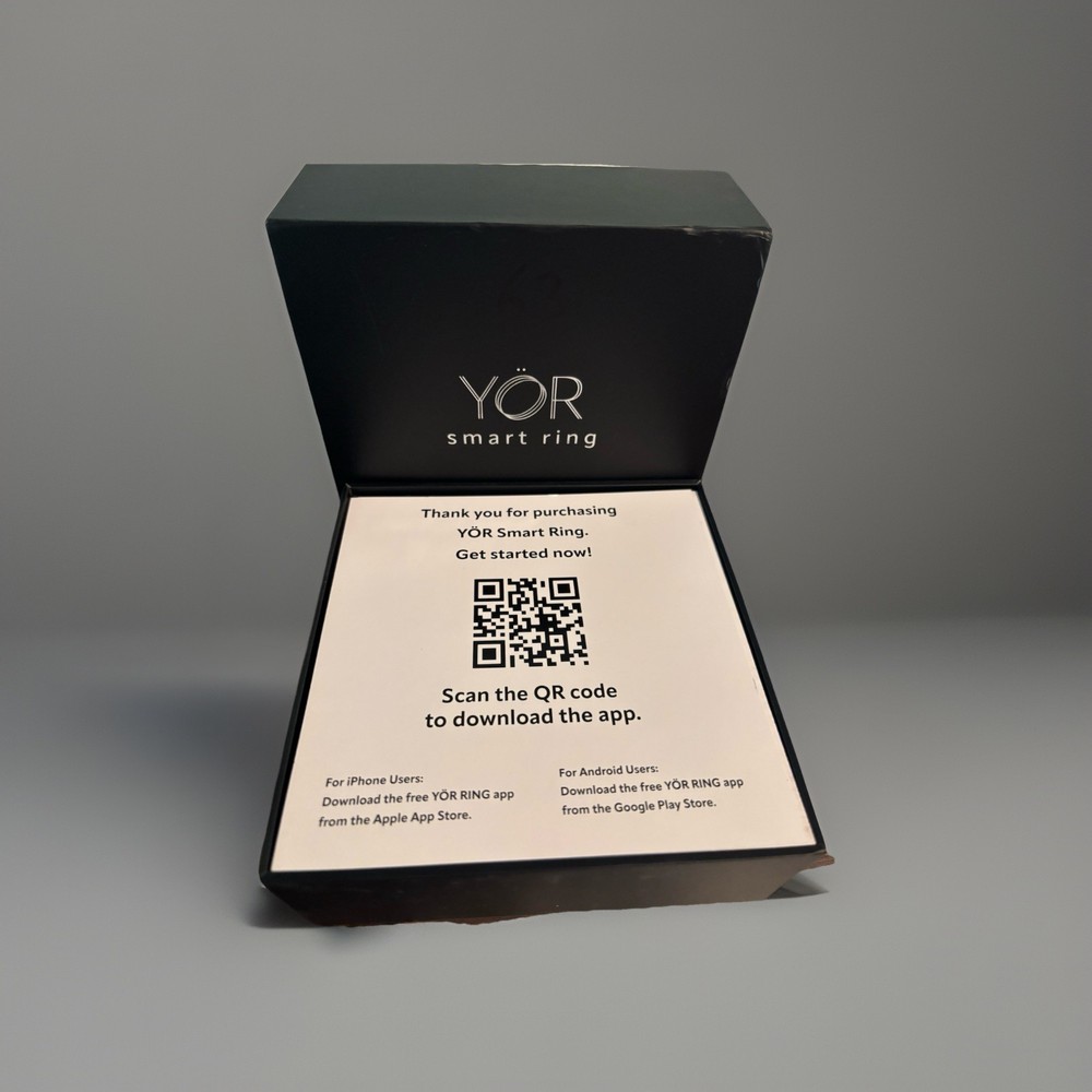 YOR Smart Ring by LetsFit – Silver Size 6 – Open Box Unused – iOS/Android