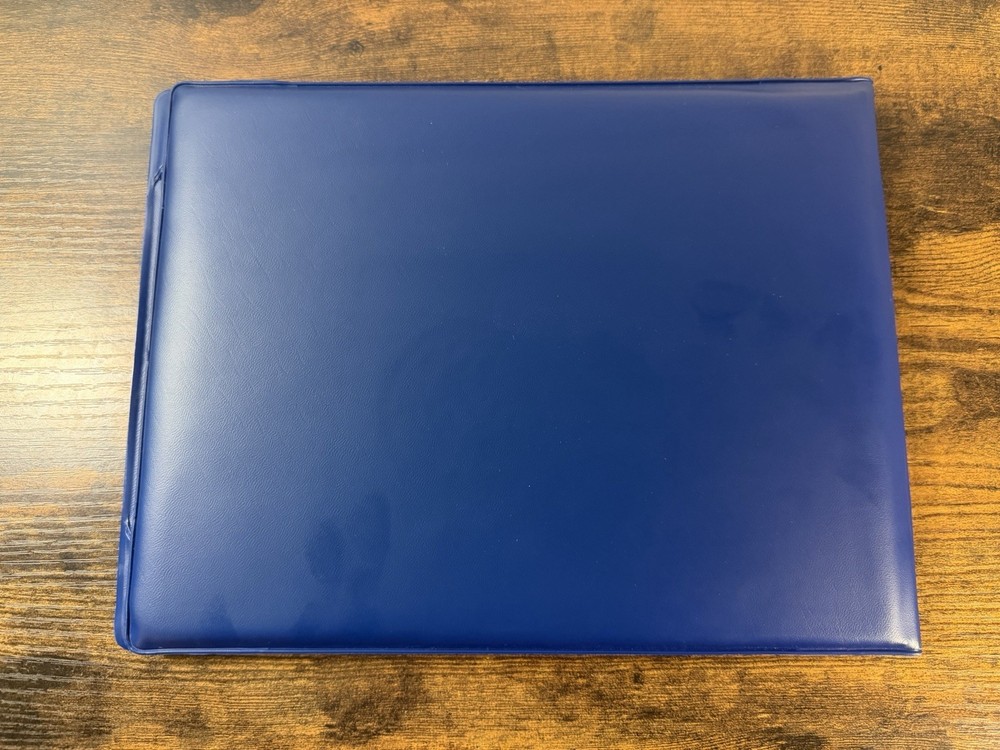 US Navy Certificate Folder Presentation Holder Vintage Blue Seal