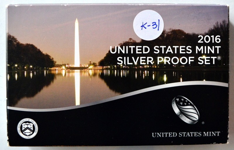 2016 US Mint Silver Proof Set (3 sets in box)  (D-31)