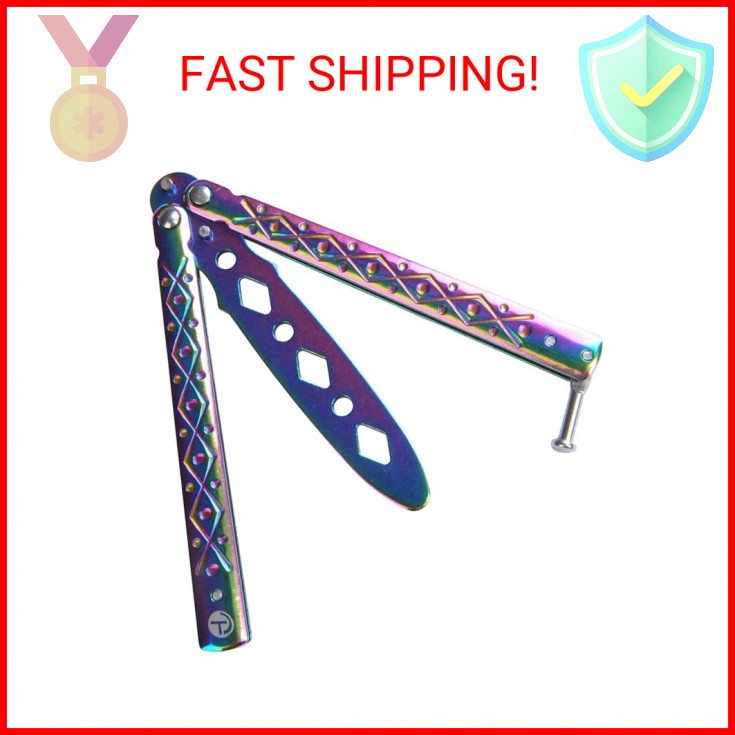 TOPCOM Butterfly Trainer, Unsharp-Blade Practice Training Tool Stainless Steel