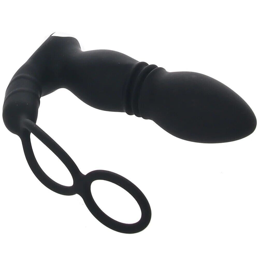 Ass-Sation Wireless Remote Control Thrusting Power Anal Butt Plug Vibrator