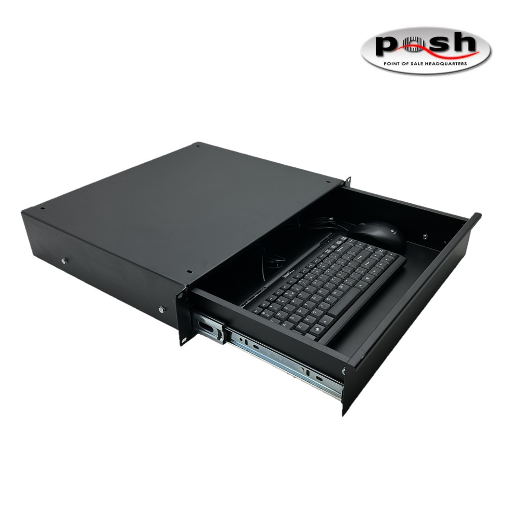 1U USB Rackmount Keyboard Drawer with Mouse