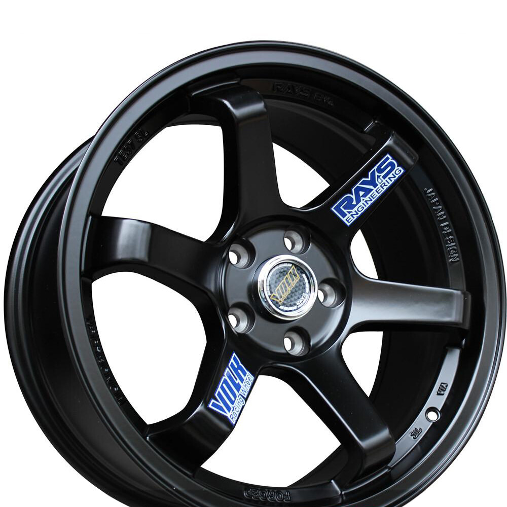JDM Japan Rays Engineering VOLK Racing TE37 Wheel decals sticker 8pcs Blue