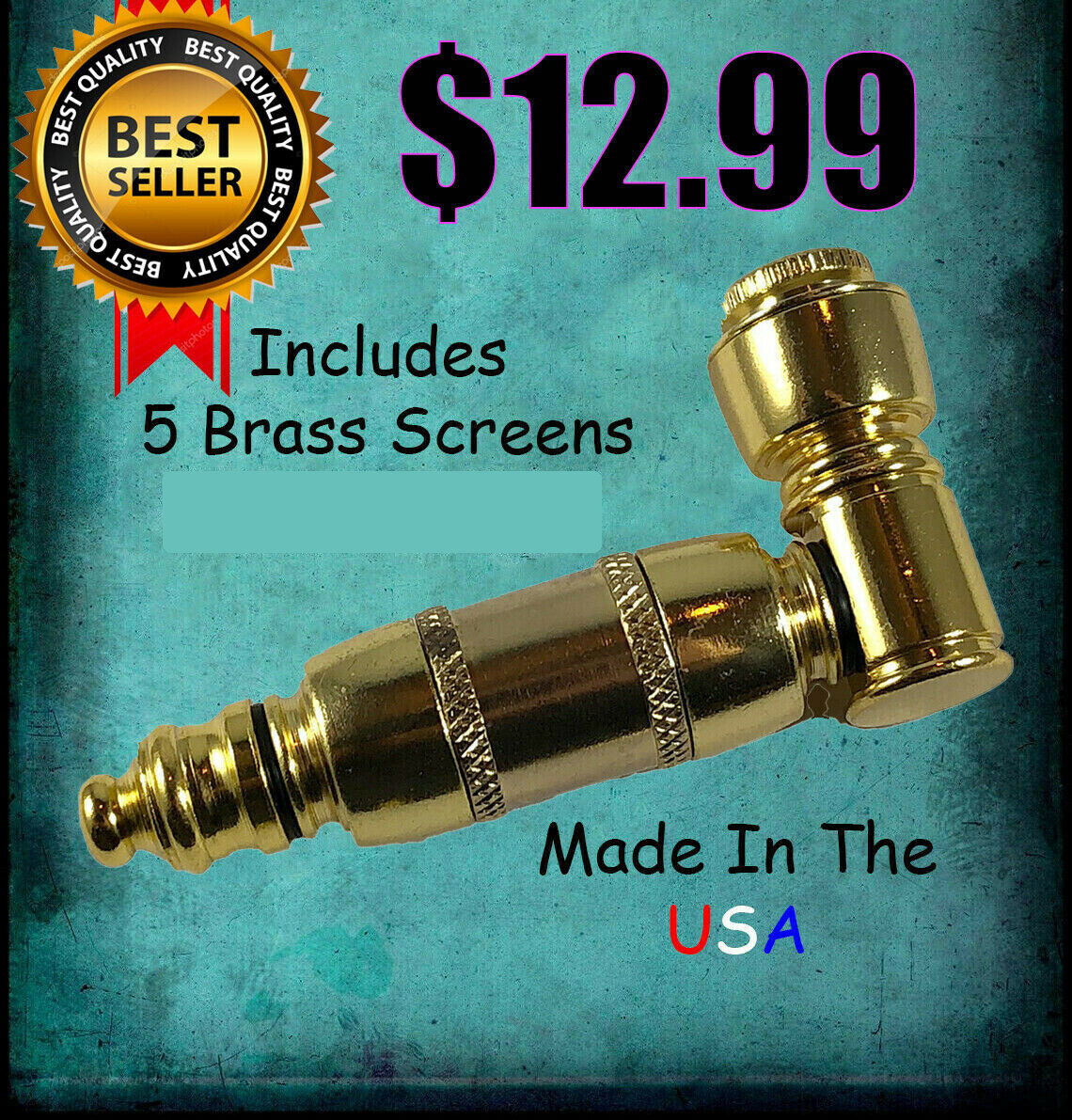 $12.99 Chamber Pipe Metal Tobacco Smoking Pipe Metal Herb