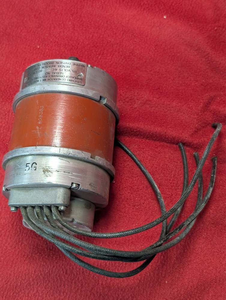 SYNCHRO GENERATOR MK 1 MOD 4 TYPE 5G BENDIX AVIATION MARINE DIV, 292803