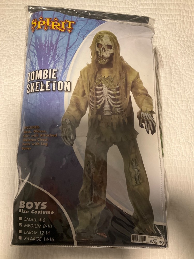 zombie skeleton halloween costume