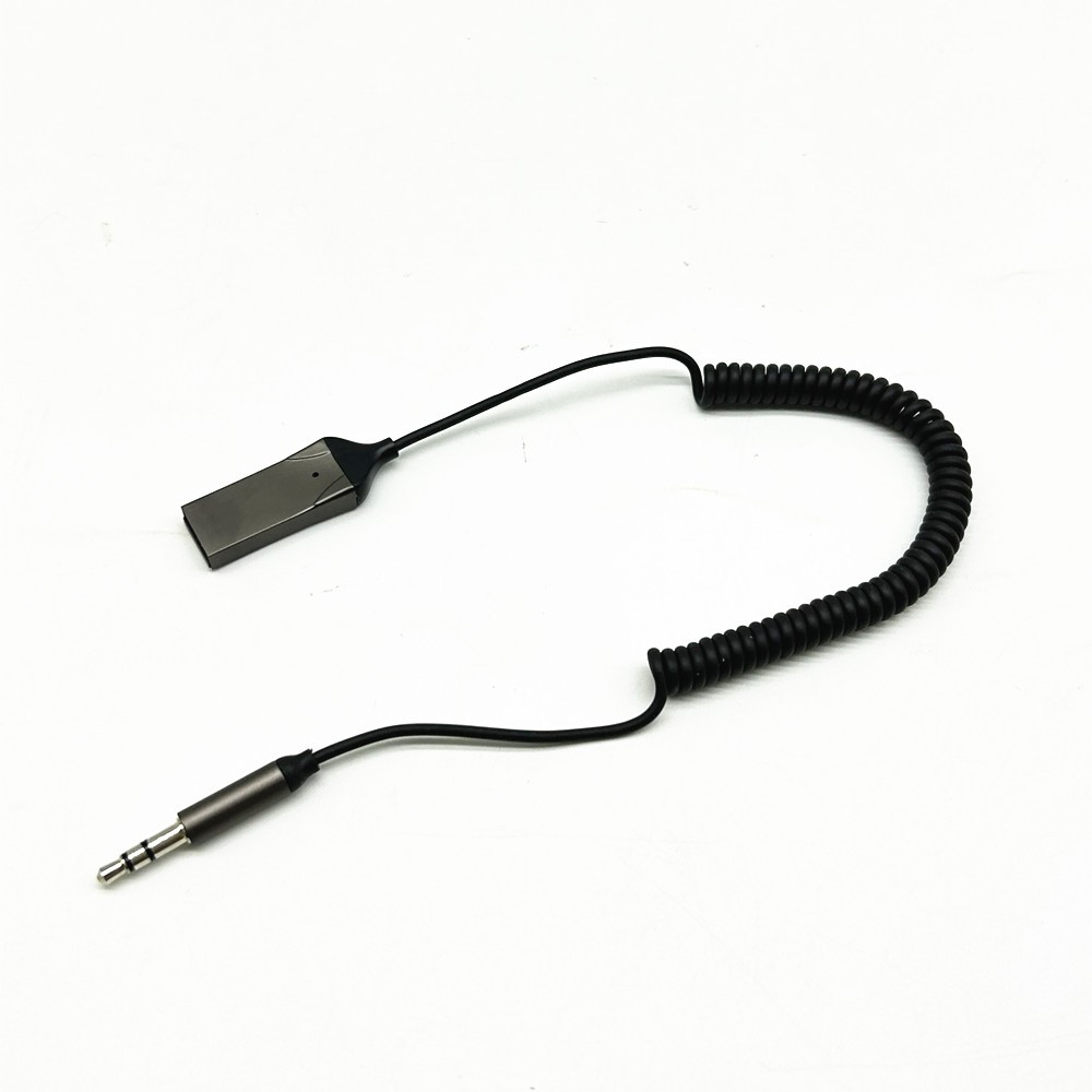 Bluetooth Wireless Receiver Adapter USB 3.5mm Jack Audio Cable For Car Stereo