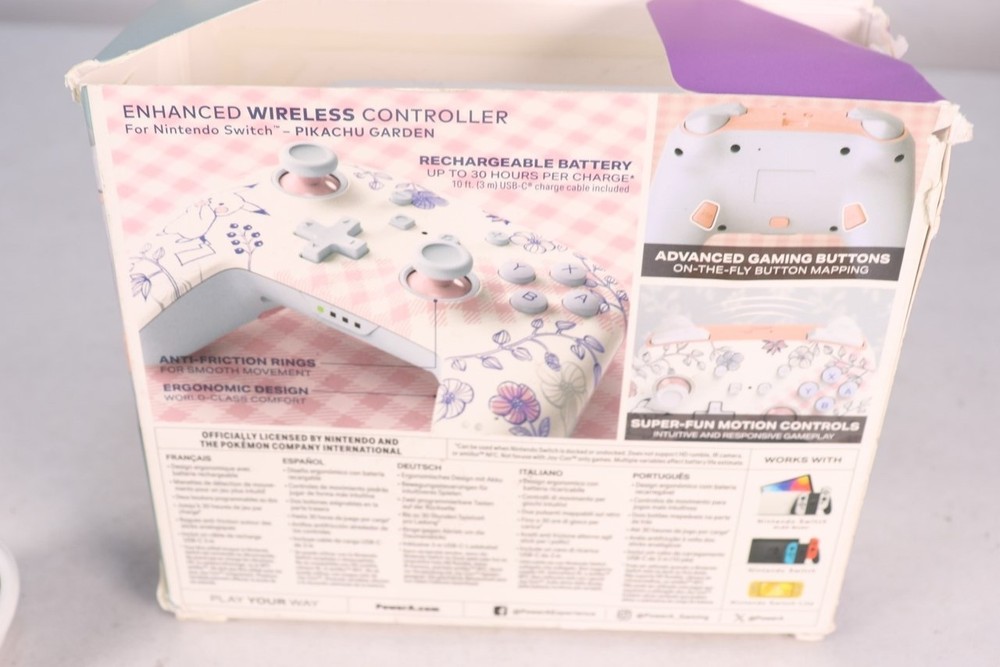 PowerA Enhanced Wireless Controller for Nintendo Switch Pikachu Garden