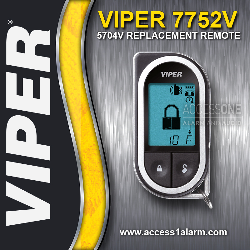 Viper 7752V 2-Way LCD Replacement Remote Control Transmitter For Viper 5704V