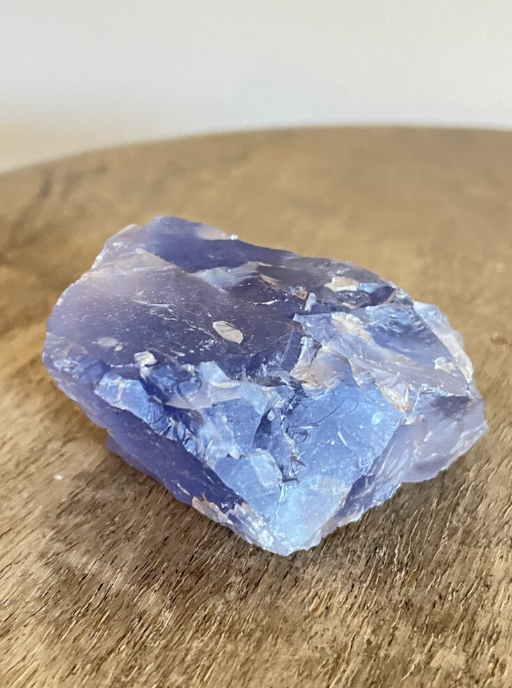 Vivid Purple-Blue Fluorite Crystal Cluster