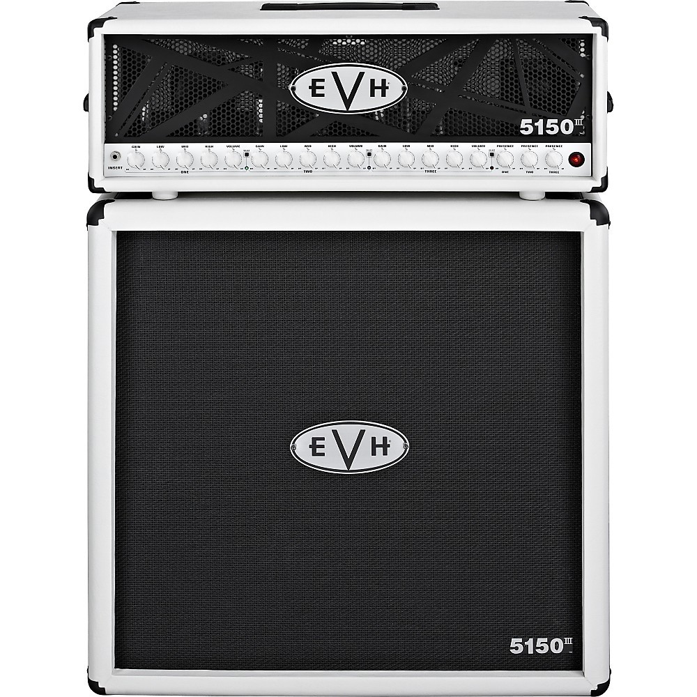 EVH 5150 III Head and 4x12 Half Stack Ivory