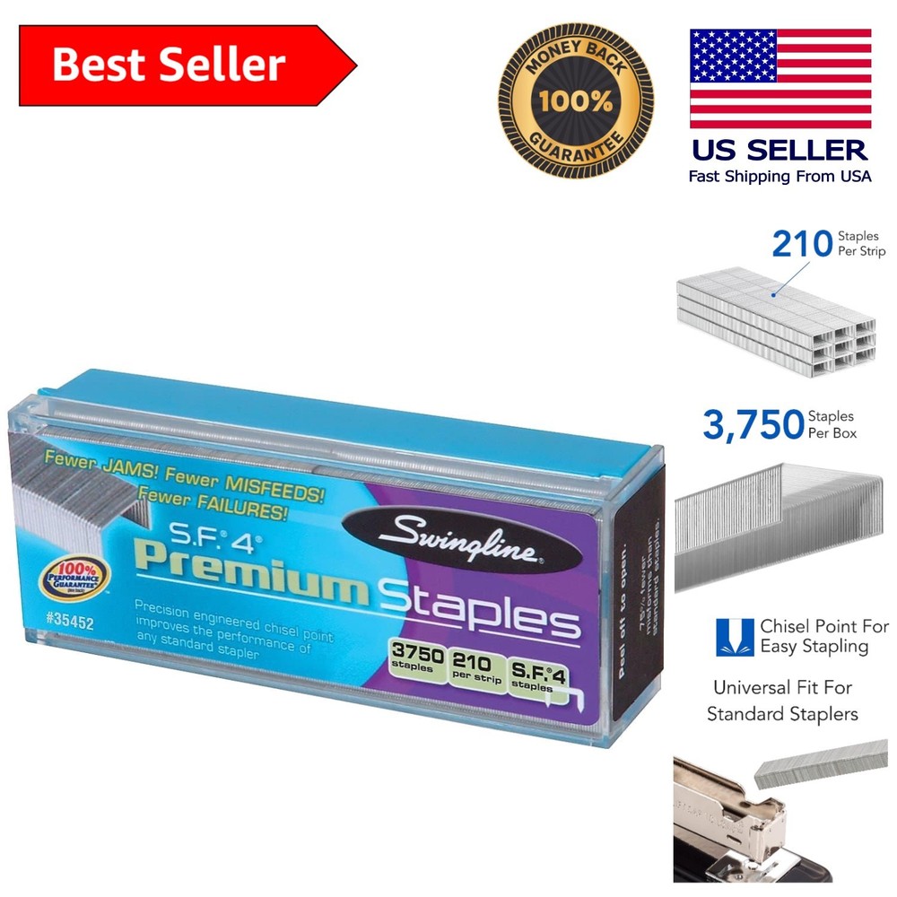 S.F. 4 Staples - 3750 Count, Sharp Points for Effortless Stapling